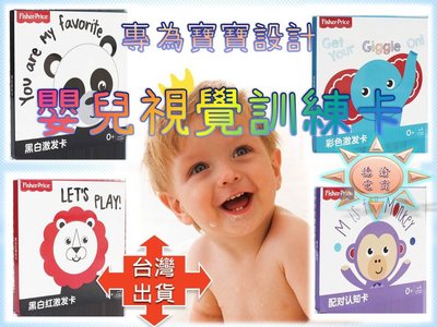 [現貨在台 台灣出貨]Fisher-Price 費雪早教卡 嬰兒視覺訓練卡 圖形認知卡 專為寶寶設計 寶寶早教 視覺激發