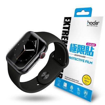 【免運費】hoda【Apple Watch Series4/5/6/SE 38/40/42/44mm】亮面極限貼 2片組