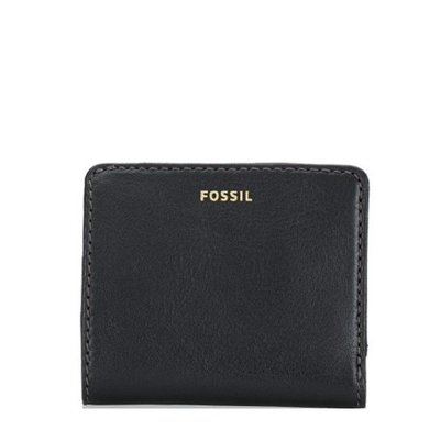 【美麗小舖】FOSSIL 黑色 真皮皮革 短夾 皮夾 錢包 卡片夾-F87005 全新真品現貨在台
