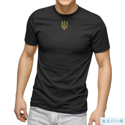 烏克蘭 T 恤  吉倫斯基 T 恤 烏克蘭金色三叉戟百分百純棉吉爾丹吉爾丹品牌 短袖 美式寬鬆版 短T