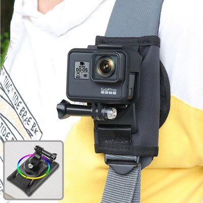 GOPRO 副廠 可調角度背包固定夾 適用多款運動相機