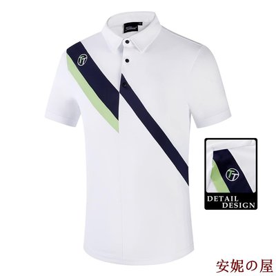 美琪百貨屋TIT高爾夫短袖男夏季運動服裝Polo衫上衣Golf男裝速乾透氣T恤男 YRA5