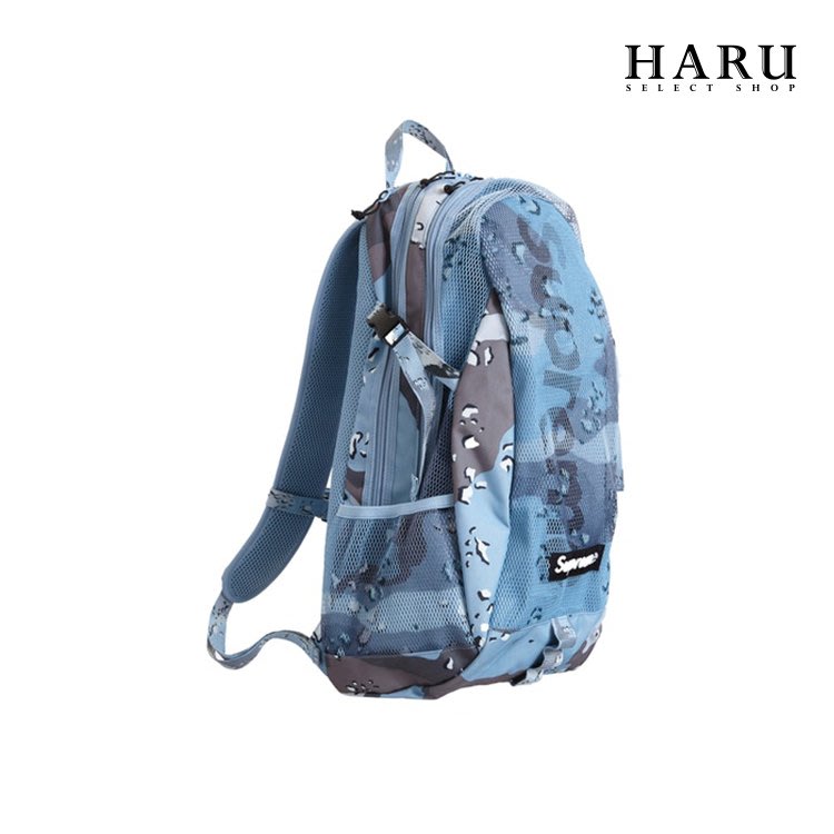 ☆HAru☆ Supreme 20SS Backpack 紅、藍迷彩網狀反光LOGO 後背包SS20B4