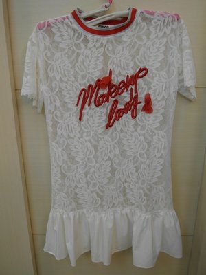 浪漫滿屋 miuco(L)兩件式女裝上衣 連身裙兩件式(白)