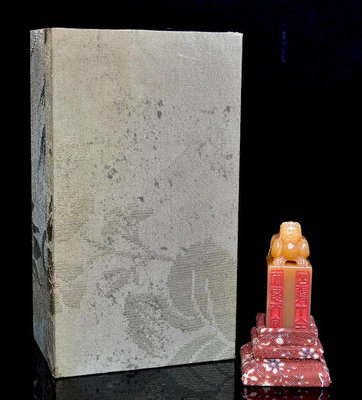 舊藏老貨 壽山石田黃石印章 原石原色雕刻 雕工1511