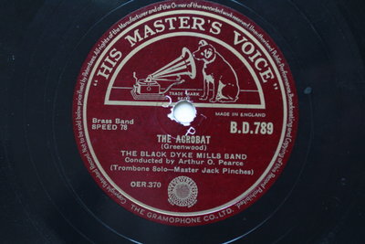 《Black Dyke Mills Band》78轉 10吋 蟲膠唱片 電木唱片