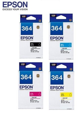 (含稅價) EPSON T364150 T364250 T364350 T364450 原廠墨水 適用:XP-245