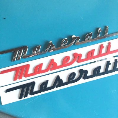 ❤小鹿臻選❤Maserati瑪莎拉蒂車標總裁Ghibli GT Levant GC 萊萬特英文標后尾標字標貼