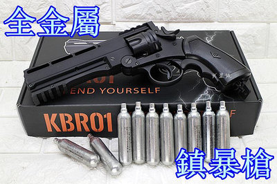 台南 武星級 First Strike KILLA 12.7mm 防身 左輪 鎮暴槍 CO2槍 優惠組B 折輪