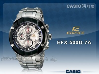 CASIO 時計屋_CASIO 手錶_EFX-500D_三眼賽車款_全球限量_重裝質感_藍寶石水晶_(EFR-539D)