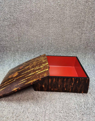 日本回流天然木 櫻木皮細工盒