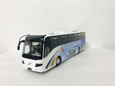 143 國產原廠VOLVO西沃 9300 9700 合金巴士車模型 北京公交廣告