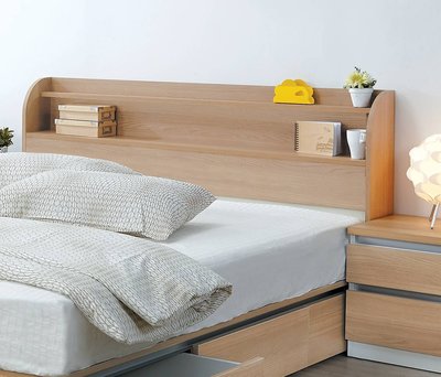 【生活家傢俱】HJS-438-3：艾美爾6尺加厚床頭片-北美橡木【台中家具】雙人床頭板 系統家具 低甲醛 台灣製造