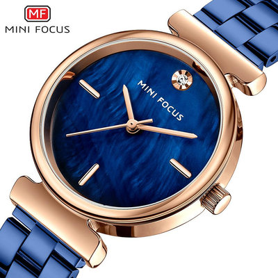 現貨女士手錶腕錶MINI FOCUS品牌簡約時尚女手錶日本機芯防水鋼錶帶0309L