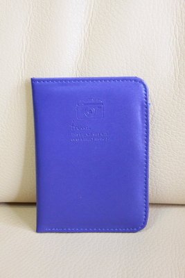 青春 藍色 照相機 韓版 新款 多功能皮質 搭扣 旅行護照夾 護照包 短款錢包 卡包 證件夾 證件包 皮夾 出國 旅遊