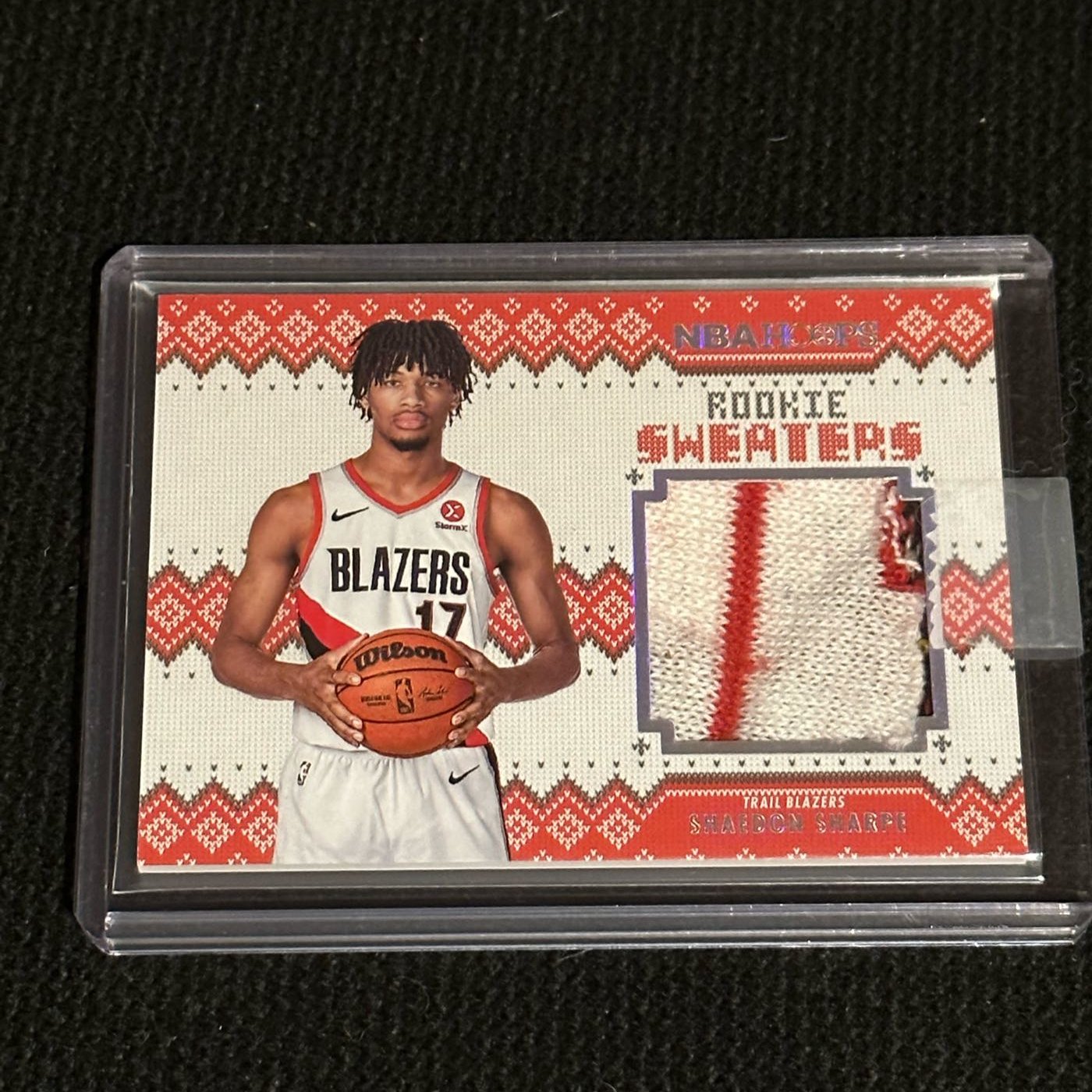 2022-23 Panini NBA Hoops Rookie Sweaters Shaedon Sharpe #RS