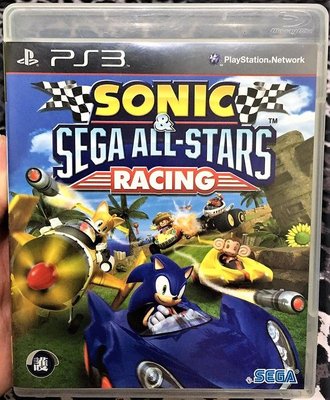 幸運小兔 PS3 音速小子 SEGA 超級巨星大賽車 Sonic Sega 亞英版