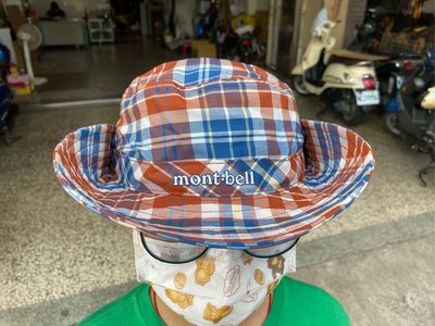 日本登山大牌 [ Mont-Bell ] 男女共用 Wickron Light Hat 格紋圓盤遮陽帽