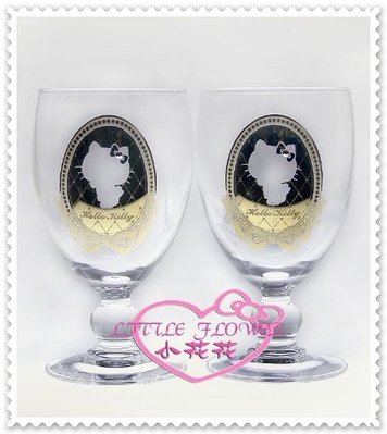 小花花日本精品♥ Hello Kittyx 聯名 施華洛世奇 玻璃杯/香檳杯 金色側姿緞帶(預購)