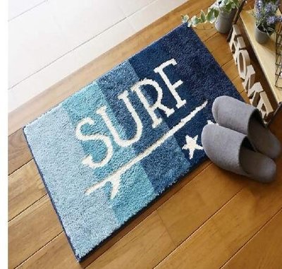 10870c 日本進口 好品質 限量品 防止滑衝浪板SURF大海海洋風迎賓腳踏板墊室內地墊房間客廳擺設品裝飾品禮品