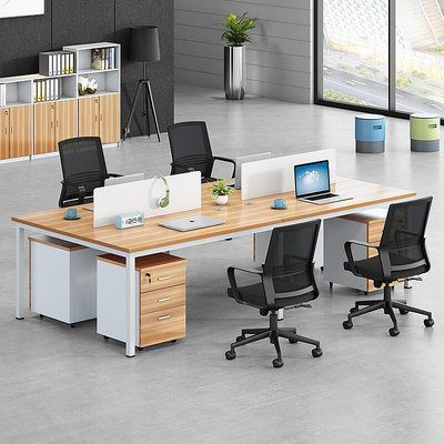 南寧辦公桌椅組合4/6人位廣西辦公家具現代職員桌簡約便宜電腦桌