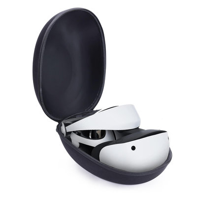 PS VR2便攜拉鏈收納包可容納VR頭盔+手柄保護硬包