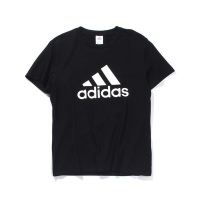 100％原廠Adidas 愛迪達 純棉T恤 舒適透氣面料 運動T恤 休閒短袖 上衣 情侶款 短袖上衣