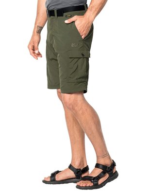 Jack Wolfskin 夏季戶外工作短褲 【36腰】 透氣 防紫外線 快乾 森林綠