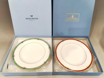 英國 Wedgwood 韋奇伍德 甜品盤 餐盤 圓盤 蛋糕店下午茶點心盤 一盒兩片裝