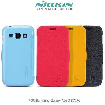 --庫米--NILLKIN Samsung S7270 Galaxy Ace 3 新皮士鮮果系列超薄皮套 內藏玄磁皮套 (送草莓支架)