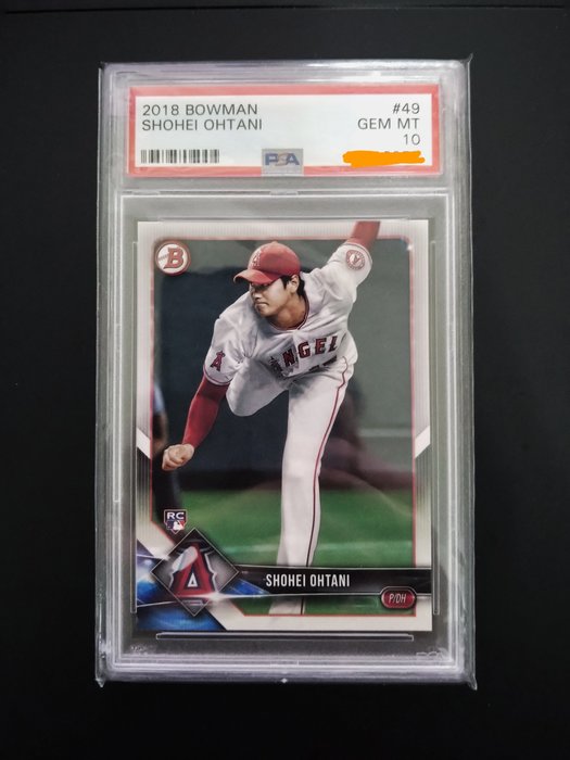 2018 Topps Bowman baseball Ohtani 大谷翔平RC 鑑定卡PSA 10