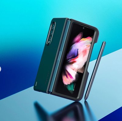 KINGCASE Spigen Galaxy Z Fold 3 Fold3 Thin Fit P 筆槽保護套手機套筆槽