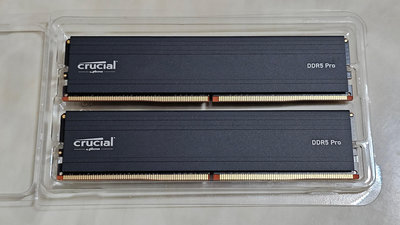捷元保固少用美光Crucial Pro DDR5 5600 32G(16Gx2)桌上型記憶體/美光Pro DDR5 5600桌上型記憶