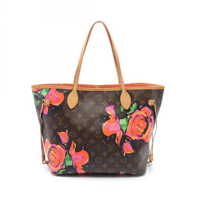 LV 路易威登 Neverfull MM M48613 老花 玫瑰 托特包 日本現貨 包郵包稅 9.0成新【BRAND OFF】