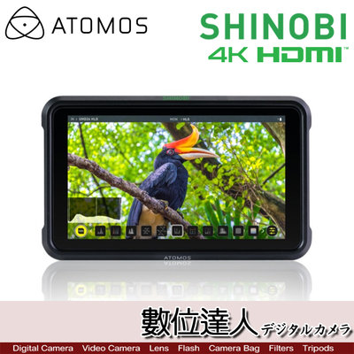【數位達人】ATOMOS SHINOBI 5吋［HDMI版］外接螢幕監視器 外接螢幕 4K 監視器 監看螢幕 HDMI