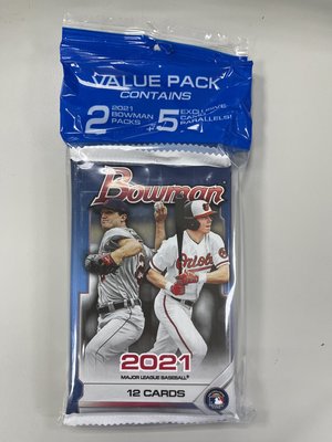2021 Bowman Value Pack 五張獨有迷彩平行卡