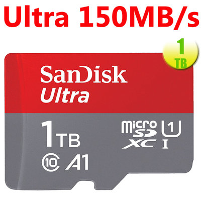 SanDisk 1TB 1T microSDXC【150MB Ultra】microSD A1 U1 手機記憶卡