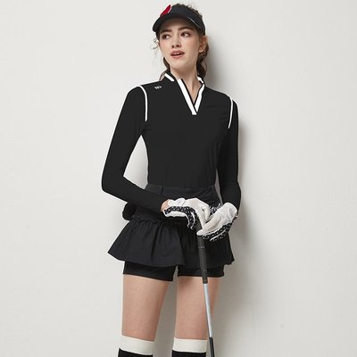【現貨】BG高爾夫女裝球衣服裝女夏季冰絲長袖套裝女速干修身透氣運動高端