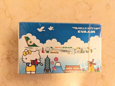 Hello Kitty EVA AIR 撲克牌-藍天白雲飛機版(全新)
