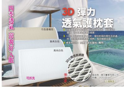 【小鴨購物】2入~3D蜂巢透氣涼枕套/3D蜂巢透氣枕套/超強支撐不變形/舒適通風不悶熱/台灣製造