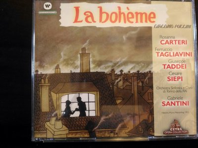 Santini,Puccini-La Boheme,普契尼-波西米亞人，2CD,片況佳。