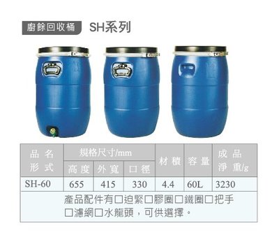 化學桶 環保桶 廚餘桶 塑膠桶 回收桶 廚餘回收桶 (台灣製造)
