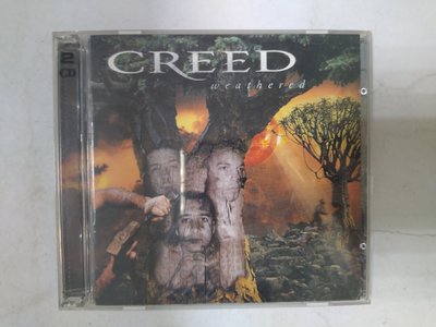 昀嫣音樂(CDa32)   CREED weathered 2001年 磨損有紋 2CD 保存如圖 售出不退