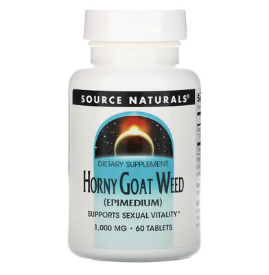 【美國製造原裝代購】Source Naturals 淫羊藿籽提取物 1000mg 60片 Horny Goat Weed
