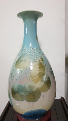 林三江鶯歌陶瓷結晶釉花瓶
