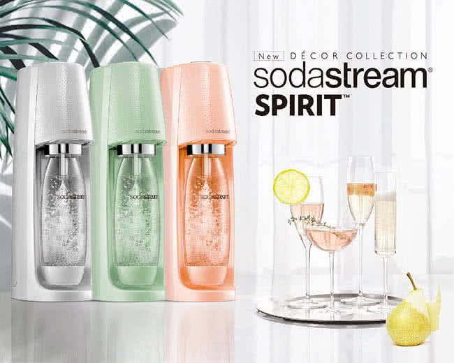 Sodastream 時尚風自動扣瓶氣泡水機Spirit(3色可選)