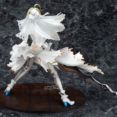 100％原廠Fate/EXTRA CCC Saber Bride 3代婚紗塞巴 尼祿手辦禮品禮物模型