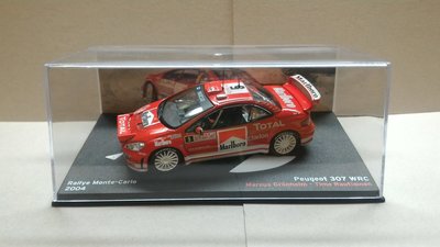 1/43 世界拉力賽 2004 Peugeot 307 WRC M牌 煙商版 附壓克力盒 蒙地卡羅