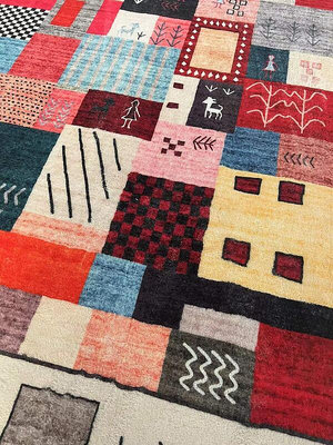 加厚北歐民族風ins地毯摩洛哥風格簡約臥室客廳沙發地毯床邊毯