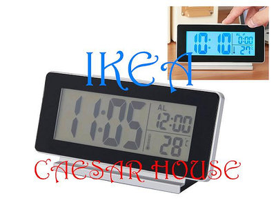 ╭☆卡森小舖☆╮【IKEA】FILMIS 時鐘/溫度計/鬧鐘,黑色經典熱賣電子時鐘/鬧鐘桌鐘 貪睡設計 精簡典雅